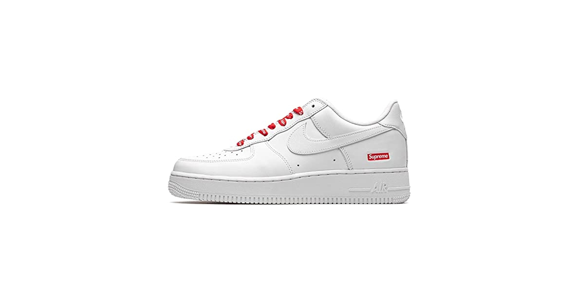 12/10迄 27cm Supreme×NIKE AIR FORCE 1 LOW Nike Air Force 1 Low Supreme White - Size 12 / 13 (Damaged